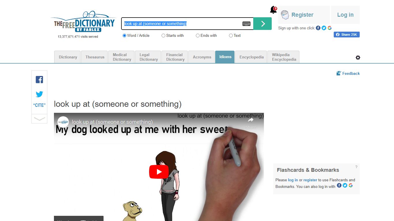 look up at (someone or something) - TheFreeDictionary.com