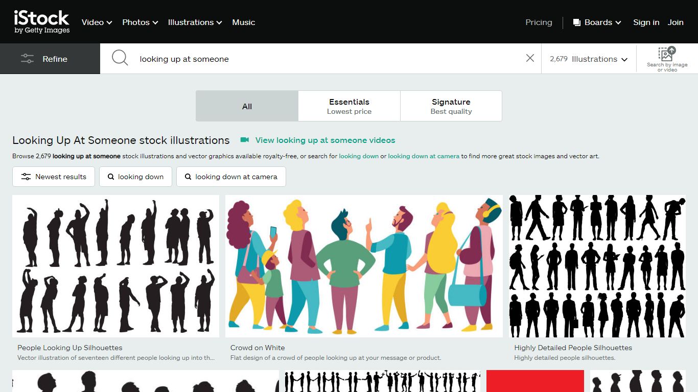 Looking Up At Someone Illustrations, Royalty-Free Vector Graphics ...